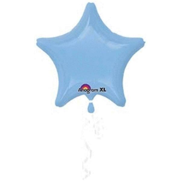 Anagram 18 in. Pastel Blue Star Balloon, 5PK 52318